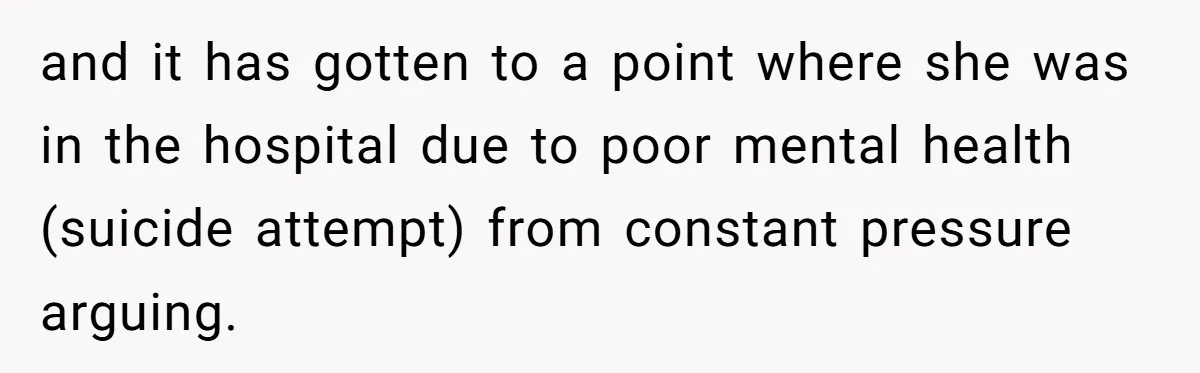 He Didn’t Want to Attend His Girlfriend’s Graduation Because of Her Parents, and It Put Him in a Moral Crossroads and it has gotten to a point where she was in the hospital due to poor mental health (suicide attempt) from constant pressure arguing.
