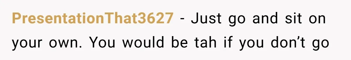 He Didn’t Want to Attend His Girlfriend’s Graduation Because of Her Parents, and It Put Him in a Moral Crossroads PresentationThat3627 − Just go and sit on your own. You would be tah if you don’t go