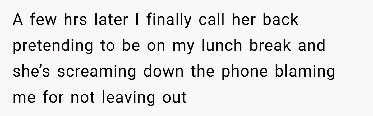 He Refused to Leave Spare Keys for His Flatmate, and What Happened on the Doorstep Ended Their Living Arrangement A few hrs later I finally call her back pretending to be on my lunch break and she’s screaming down the phone blaming me for not leaving out