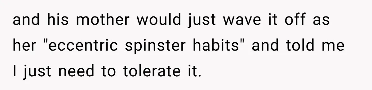 She Loves Her Boyfriend of 10 Years, but His Toxic Sister Is Slowly Destroying Their Future and his mother would just wave it off as her "eccentric spinster habits" and told me I just need to tolerate it.