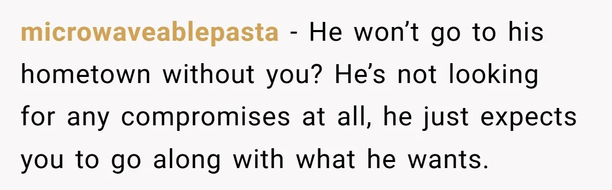 She Loves Her Boyfriend of 10 Years, but His Toxic Sister Is Slowly Destroying Their Future microwaveablepasta − He won’t go to his hometown without you? He’s not looking for any compromises at all, he just expects you to go along with what he wants.