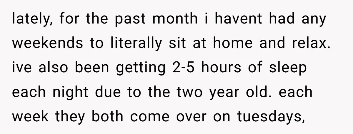 A 15-Year-Old Girl Finally Snapped After Being Expected to Raise Her Sister’s Kids Instead of Studying for Finals lately, for the past month i havent had any weekends to literally sit at home and relax. ive also been getting 2-5 hours of sleep each night due to the...