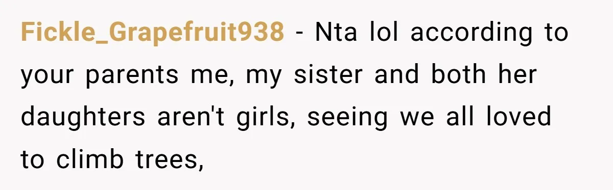 He Wanted a Brother. His Parents Called Him a “Psychopath” for It. Fickle_Grapefruit938 − Nta lol according to your parents me, my sister and both her daughters aren't girls, seeing we all loved to climb trees,