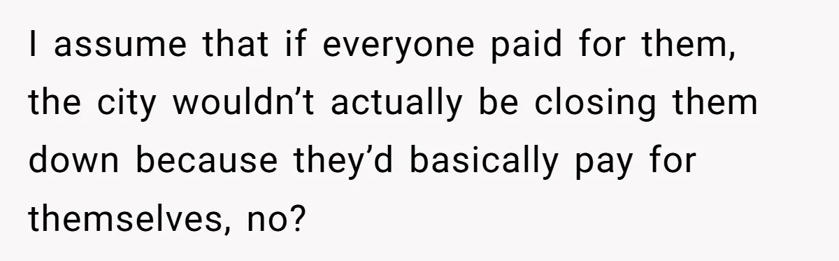 Woman Wants To Pay For A Pickleball Court Reservation, But The Locals Think It’s An Unacceptable Move I assume that if everyone paid for them, the city wouldn’t actually be closing them down because they’d basically pay for themselves, no?