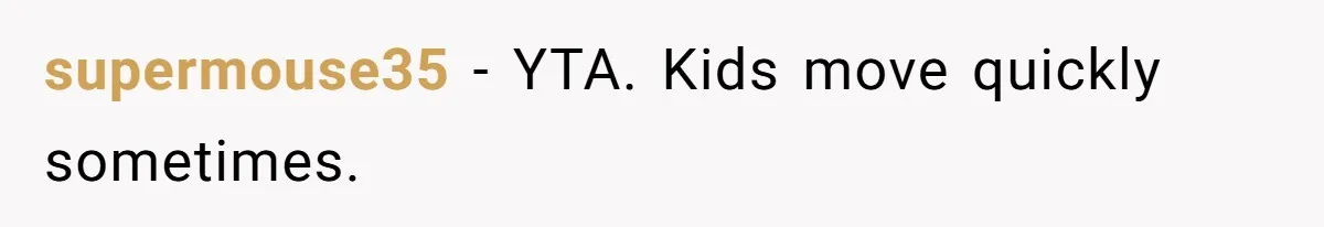 Partner Defends A Stressed Mother Against Her Boyfriends Harsh Reaction To A Dangerous Situation supermouse35 − YTA. Kids move quickly sometimes.