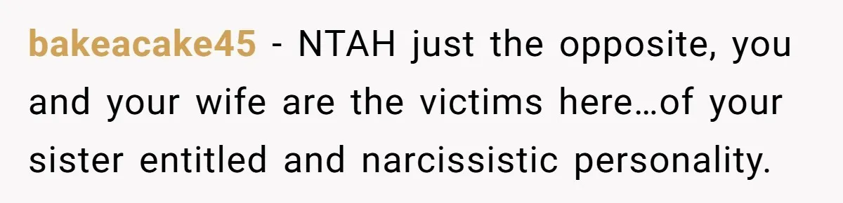 He Flew Across the Country to Help His Sister After Childbirth, Then Realized He’d Been Treated Like Unpaid Staff bakeacake45 − NTAH just the opposite, you and your wife are the victims here…of your sister entitled and narcissistic personality.