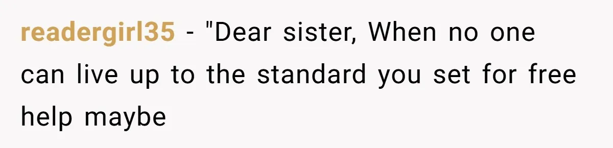He Flew Across the Country to Help His Sister After Childbirth, Then Realized He’d Been Treated Like Unpaid Staff readergirl35 − "Dear sister, When no one can live up to the standard you set for free help maybe