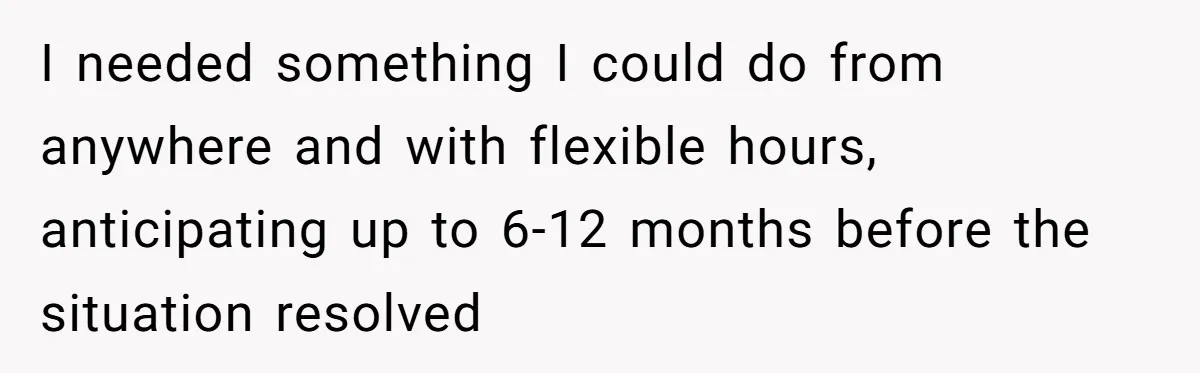 He Thought He’d Landed the Perfect Remote Teaching Job, Until One Paycheck Changed Everything I needed something I could do from anywhere and with flexible hours, anticipating up to 6-12 months before the situation resolved