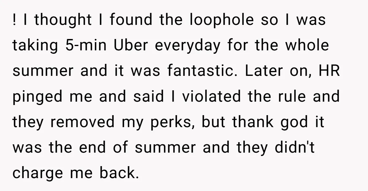 He Thought He’d Landed the Perfect Remote Teaching Job, Until One Paycheck Changed Everything ! I thought I found the loophole so I was taking 5-min Uber everyday for the whole summer and it was fantastic. Later on, HR pinged me and said I...