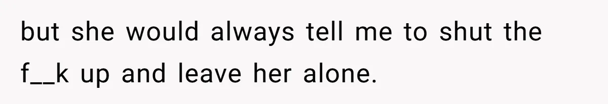 Pregnant Woman Strikes Her Provider In The Kitchen Over A Simple Dropped Sandwich but she would always tell me to shut the f__k up and leave her alone.