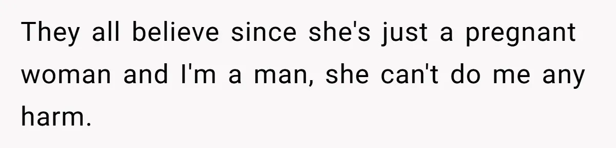 Pregnant Woman Strikes Her Provider In The Kitchen Over A Simple Dropped Sandwich They all believe since she's just a pregnant woman and I'm a man, she can't do me any harm.