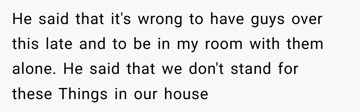 Woman Opens Her Home To Struggling Mom And Stepdad, Then Hits Him With Rent After His Bold Demands He said that it's wrong to have guys over this late and to be in my room with them alone. He said that we don't stand for these Things in...