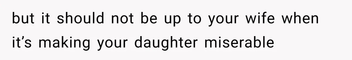 Father Feels Torn After Wife Refuses To Let Daughter Wear Wig For Alopecia but it should not be up to your wife when it’s making your daughter miserable