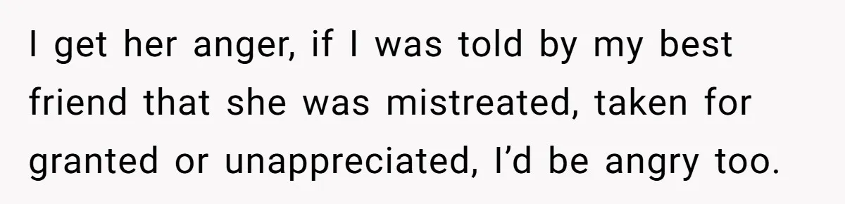 Woman Secretly Reads Her Fiancé Messages With His Female Best Friend And Faces Devastating Discovery I get her anger, if I was told by my best friend that she was mistreated, taken for granted or unappreciated, I’d be angry too.