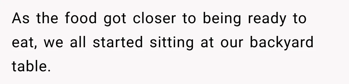 Wife's Best Friend Follows Loyal Husband Inside During Backyard Party And Forces Unexpected Kiss As the food got closer to being ready to eat, we all started sitting at our backyard table.