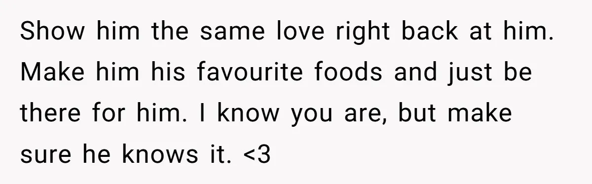 Wife's Best Friend Follows Loyal Husband Inside During Backyard Party And Forces Unexpected Kiss Show him the same love right back at him. Make him his favourite foods and just be there for him. I know you are, but make sure he knows it....