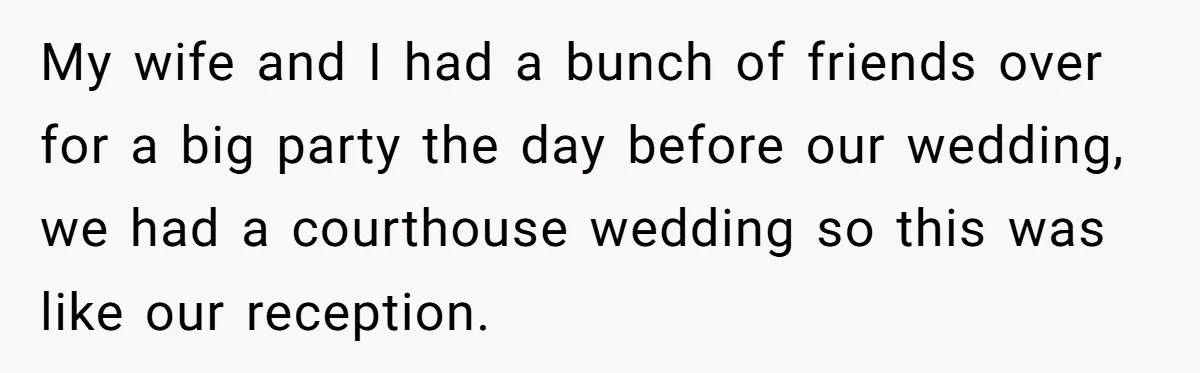 Wife's Best Friend Follows Loyal Husband Inside During Backyard Party And Forces Unexpected Kiss My wife and I had a bunch of friends over for a big party the day before our wedding, we had a courthouse wedding so this was like our reception.
