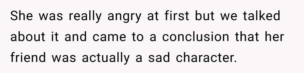 Wife's Best Friend Follows Loyal Husband Inside During Backyard Party And Forces Unexpected Kiss She was really angry at first but we talked about it and came to a conclusion that her friend was actually a sad character.