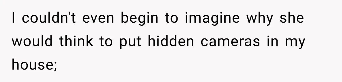 Woman Babysits Her Nephew For Free, Then Finds A Hidden Camera Watching Her Playroom I couldn't even begin to imagine why she would think to put hidden cameras in my house;