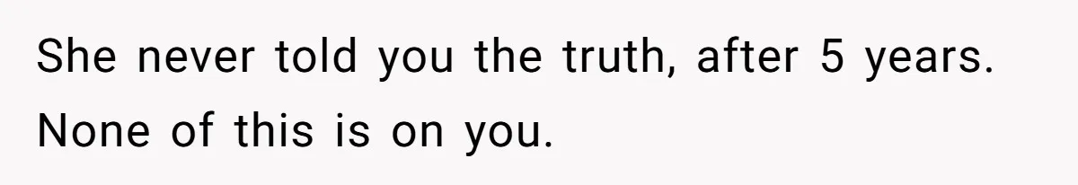 Husband Discovers Wife Hid A Confession Before Their Wedding So Now He’s Filing for Divorce She never told you the truth, after 5 years. None of this is on you.