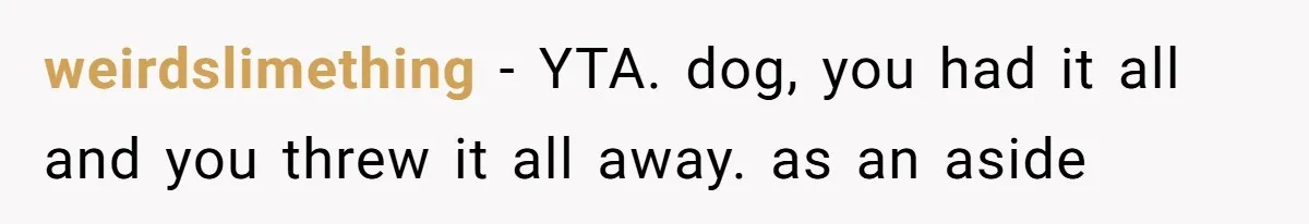 Boyfriend Breaks One Rule About Their Private Videos, Now Relationship Is On The Edge weirdslimething − YTA. dog, you had it all and you threw it all away. as an aside