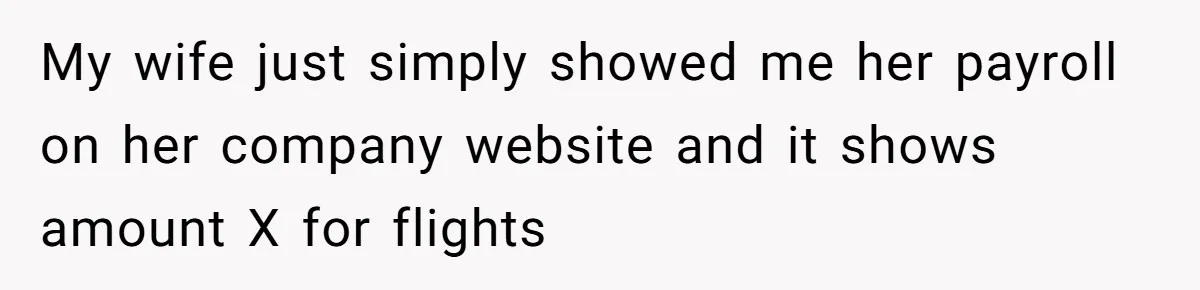 The High-Altitude Heist: When "Family Discounts" Turn Into a $7,000 Family Feud My wife just simply showed me her payroll on her company website and it shows amount X for flights