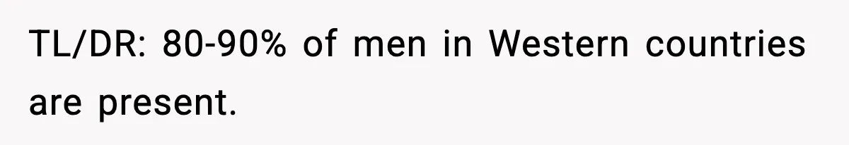 Pregnant Woman Wants Husband In Delivery Room, He Refuses And Says It’s “Not A Thing” TL/DR: 80-90% of men in Western countries are present.