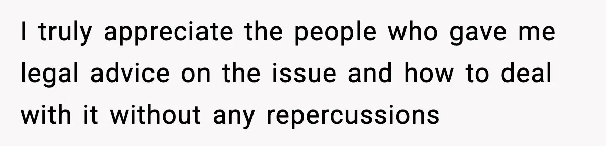 Employee Orders Only Vegetarian Option, Gets Accused Of Triggering Boss’s Daughter’s Eating Disorder I truly appreciate the people who gave me legal advice on the issue and how to deal with it without any repercussions