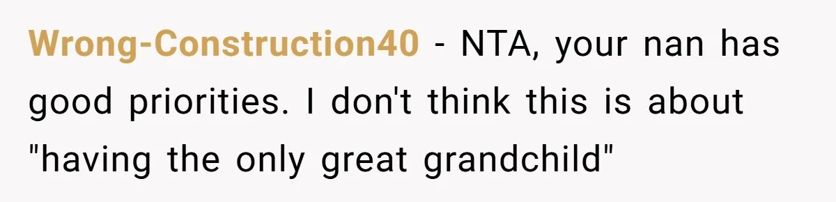 Young Mother Refuses Christmas Visit Until Certain Relatives Face Exclusion From Gathering Wrong-Construction40 − NTA, your nan has good priorities. I don't think this is about "having the only great grandchild"