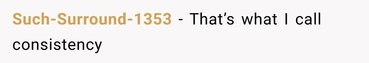 Such-Surround-1353 − That’s what I call consistency