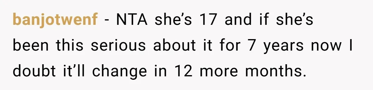 Mother Lets Daughter Get Lip Injections At 17, Now Ex-Husband Wants To Limit Her Visitation banjotwenf − NTA she’s 17 and if she’s been this serious about it for 7 years now I doubt it’ll change in 12 more months.