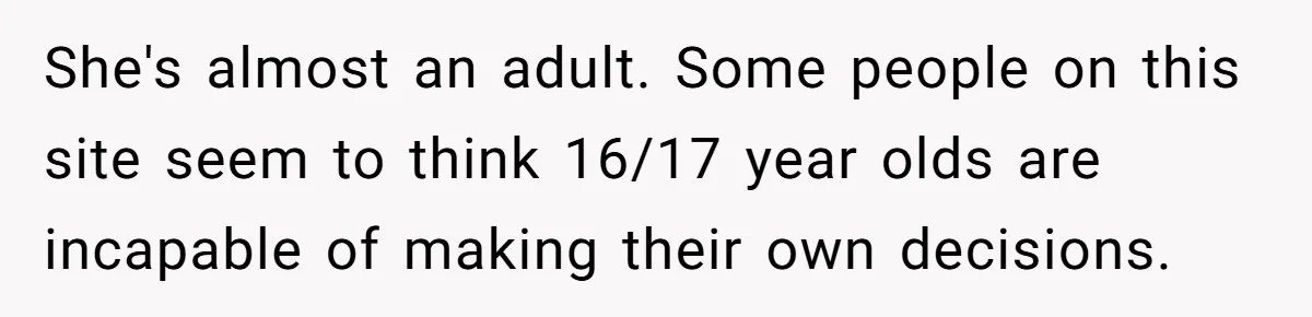 Mother Lets Daughter Get Lip Injections At 17, Now Ex-Husband Wants To Limit Her Visitation She's almost an adult. Some people on this site seem to think 16/17 year olds are incapable of making their own decisions.