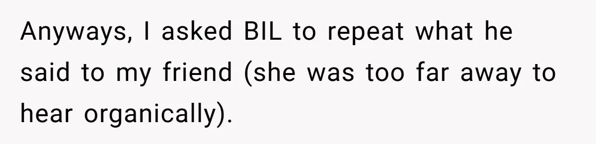 Sister-In-Law Lets Her Friend Publicly Humiliate BIL Over Stock Advice, Husband Thinks She’s To Blame Anyways, I asked BIL to repeat what he said to my friend (she was too far away to hear organically).