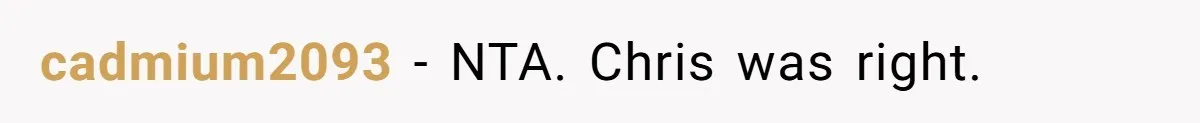 cadmium2093 − NTA. Chris was right.