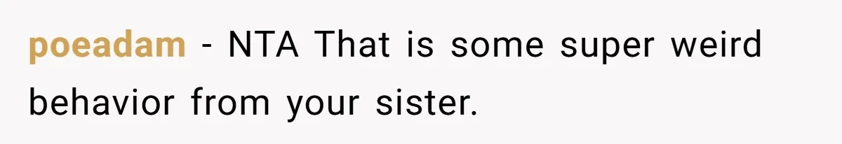 Sister Constantly Corrects Her Pronouns, She Finally Snaps And Gets Kicked Out poeadam − NTA That is some super weird behavior from your sister.