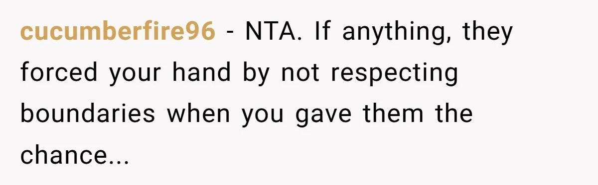 She Locked Her Office After Staff Treated It Like a Break Room, Now They’re Calling Her “Dramatic” cucumberfire96 − NTA. If anything, they forced your hand by not respecting boundaries when you gave them the chance...
