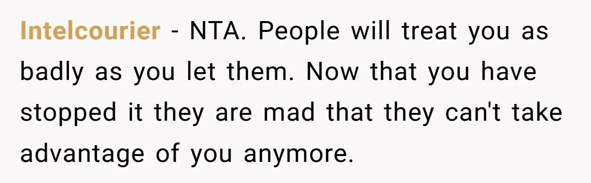 She Locked Her Office After Staff Treated It Like a Break Room, Now They’re Calling Her “Dramatic” Intelcourier − NTA. People will treat you as badly as you let them. Now that you have stopped it they are mad that they can't take advantage of you anymore.
