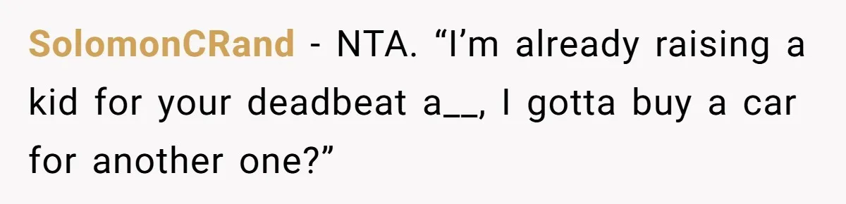 Aunt Who Raised Nephew As Her Son Faces Emotional Backlash From Niece Over Birthday Gift Decision SolomonCRand − NTA. “I’m already raising a kid for your deadbeat a__, I gotta buy a car for another one?”