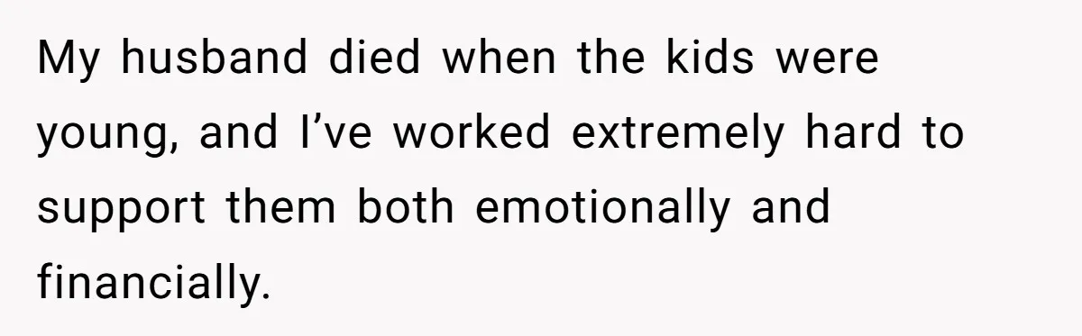 Daughter Says She’ll Cut Mom Off After College, Mom Takes Back College Fund My husband died when the kids were young, and I’ve worked extremely hard to support them both emotionally and financially.