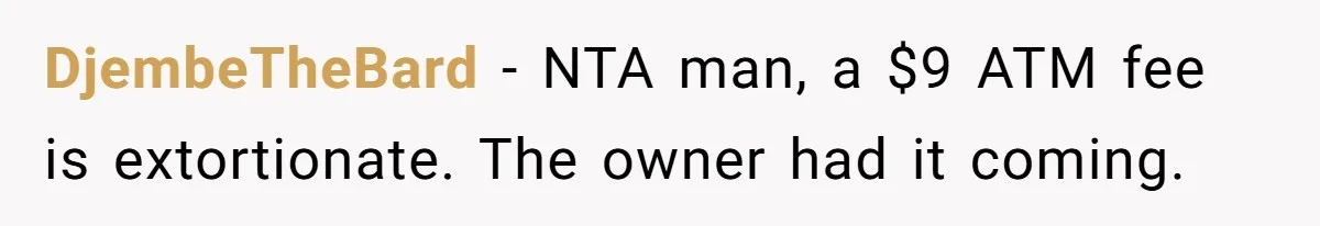 Couple Refuses To Pay Diner Bill Because Of Extra $9, Police Agrees And Lets Them Go DjembeTheBard − NTA man, a $9 ATM fee is extortionate. The owner had it coming.