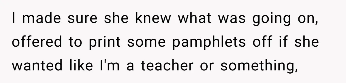 13-Year-Old Faces Her First Period, Neighbor Babysitter Steps Up, Still Gets Blamed By Parents I made sure she knew what was going on, offered to print some pamphlets off if she wanted like I'm a teacher or something,