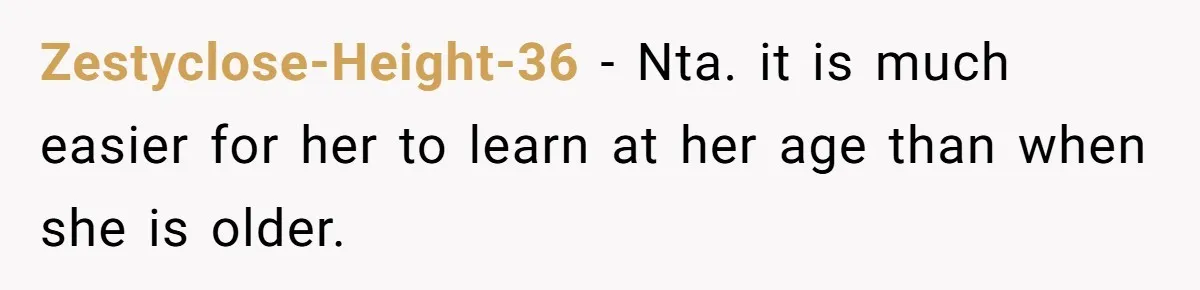 He Taught His Daughter Arabic to Honor Her Roots, Then She Got Bullied and His Wife Blamed Him Zestyclose-Height-36 − Nta. it is much easier for her to learn at her age than when she is older.