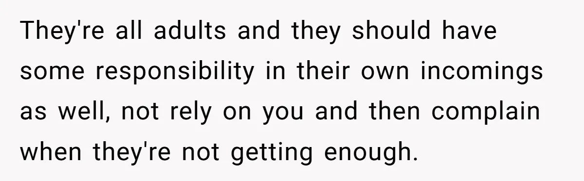 He Bought His Twins Cars for Their 18th Birthday, Then His Family Demanded the Money Instead They're all adults and they should have some responsibility in their own incomings as well, not rely on you and then complain when they're not getting enough.