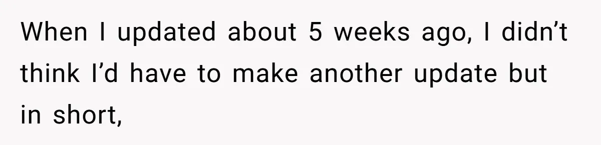 She Left After Her Husband Choked Her, Then He Died, and Now She’s Carrying the Weight of It All When I updated about 5 weeks ago, I didn’t think I’d have to make another update but in short,