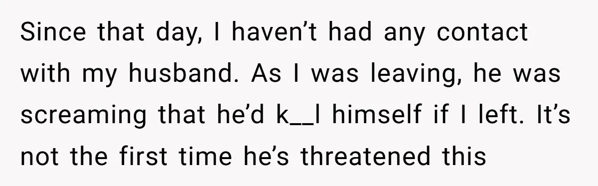She Left After Her Husband Choked Her, Then He Died, and Now She’s Carrying the Weight of It All Since that day, I haven’t had any contact with my husband. As I was leaving, he was screaming that he’d k__l himself if I left. It’s not the first time...