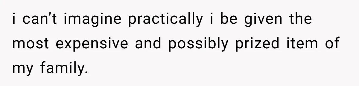 Father Refuses To Give Trans Daughter Inherited Ring, Believing She Transitioned For The Inheritance i can’t imagine practically i be given the most expensive and possibly prized item of my family.