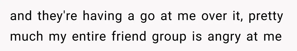 Waitress Accused Of Betrayal For Not Disclosing She Works At A Gentlemen's Club and they're having a go at me over it, pretty much my entire friend group is angry at me