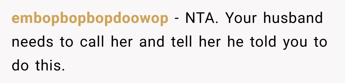 Woman Helps Stepdaughter Through Her First Period, But Her Mom Calls It "Trying To Be The Better Parent" embopbopbopdoowop − NTA. Your husband needs to call her and tell her he told you to do this.