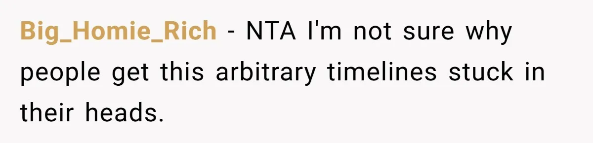 She Lied About a Double Major to Keep the Peace, Now Her Parents Say She’s Betrayed Them Big_Homie_Rich − NTA I'm not sure why people get this arbitrary timelines stuck in their heads.