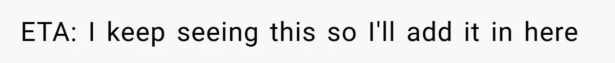 ETA: I keep seeing this so I'll add it in here